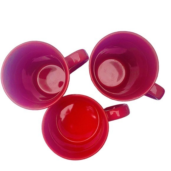 3‎ MUG Cup STARBUCKS RED Ceramic Coffee Tea - Picture 4 of 12